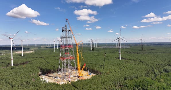 Schipkau: Höchstes Windrad der Welt erreicht 167 Meter – Ziel sind 365 Meter